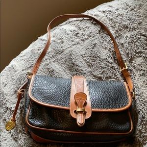 Dooney & Bourke handbag - black with saddle trim!